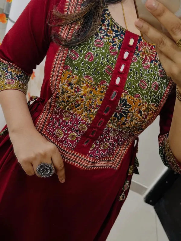 Designer Heavy Kurti Palazzo Set in Premium Cotton Fabric🥳