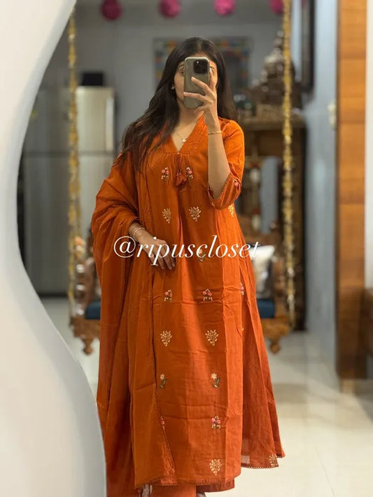 Beautiful_A-line_Kurti_with_Havy_Embroidery_Work