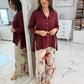 Priyas_Burgandy_Top_With_Printed_Pants