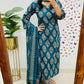 Stylish Hand Work Kurti With Pant And Dupatta Set