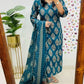 Stylish Hand Work Kurti With Pant And Dupatta Set