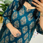 Stylish Hand Work Kurti With Pant And Dupatta Set