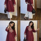 Stylish Havy Embroidery Kurti With Pant Set