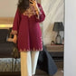 Stylish Havy Embroidery Kurti With Pant Set