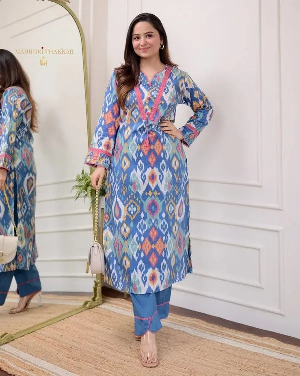 Stylish Kurti With Pant Set