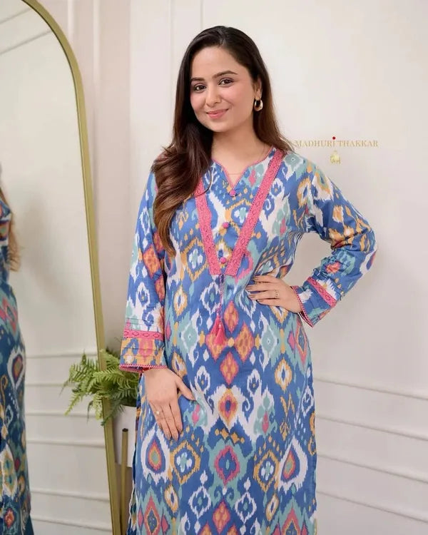 Stylish Kurti With Pant Set
