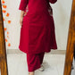 Stylish_Solid_Embroidery_Kurti_With_Pant_Set