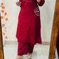 Stylish_Solid_Embroidery_Kurti_With_Pant_Set