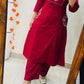 Stylish_Solid_Embroidery_Kurti_With_Pant_Set