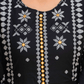 Embroidered Soft Cotton Geometric Anarkali Black Kurta From Aramya 2