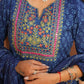 Embroidered Soft Cotton Butti Panelled Blue From Aramya 2