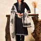 Embroidered Soft Cotton Solid A-line Black Kurta From Aramya 0