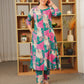 Soft Cotton Floral A-line Multicolor Kurta From Aramya 0