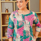 Soft Cotton Floral A-line Multicolor Kurta From Aramya 1